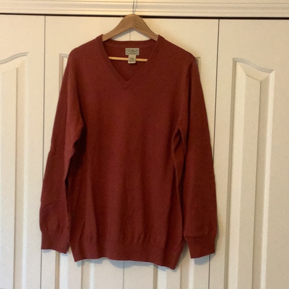 LL Bean Vneck sweater.  Men’s Large tall.